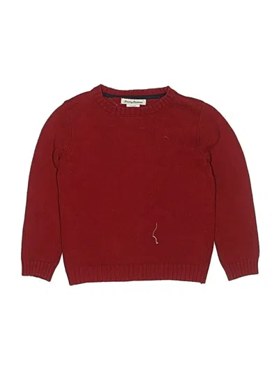 Pre-owned Tommy Bahama Kids' Pullover Sweater In Burgundy