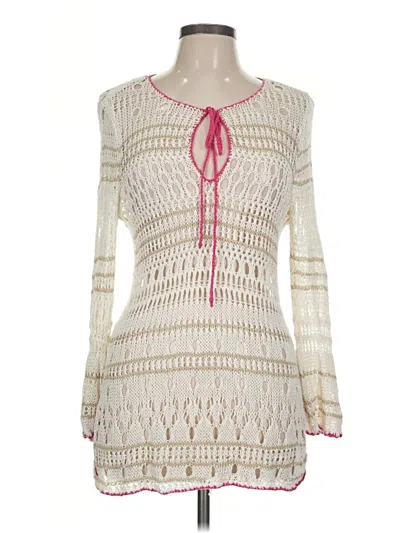 Pre-owned Tommy Bahama Pullover Sweater In Ivory