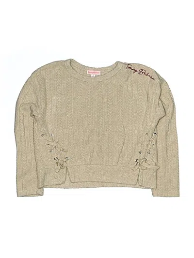 Pre-owned Tommy Bahama Kids' Pullover Sweater In Tan