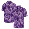 Tommy Bahama Men's Purple Lsu Tigers Coast Nuevo Fronds Button-up Shirt In Purple