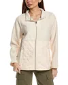 Tommy Bahama Quilted Hybrid Full Zip Jacket In Beige