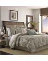 Tommy Bahama Raffia Palms Cotton Comforter Set In Brown