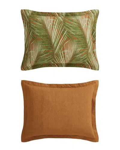 Tommy Bahama Raffia Palms Texture Cotton Comforter Set In Multi