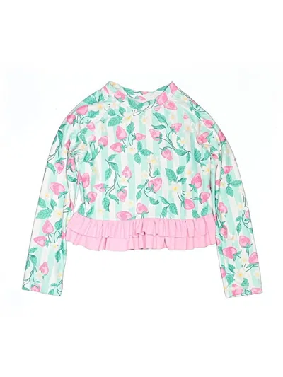 Pre-owned Tommy Bahama Kids' Rash Guard In Pink