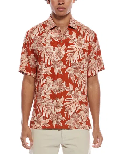 Tommy Bahama Ravello Blooms Silk Camp Shirt In Red