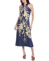 Tommy Bahama Regal Fronds Halter Midi Dress In Blue