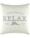 Tommy Bahama Relax Grey Throw Pillow In Grey