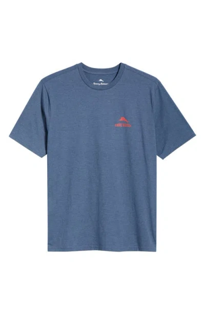 Tommy Bahama Run, White & Brew Graphic T-shirt In Blue