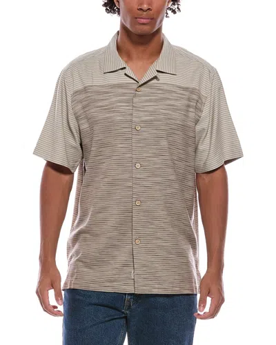 Tommy Bahama Salento Sands Silk Camp Shirt In Brown
