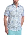 Tommy Bahama San Lucio Falling Fronds Shirt In Blue