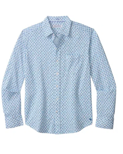 Tommy Bahama San Lucio Geo Getaway Shirt In Blue