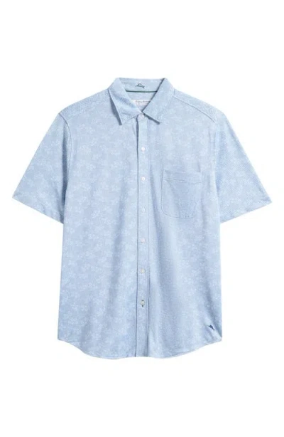 Tommy Bahama San Lucio Lotos Floral Islandzone® Short Sleeve Cotton Blend Button-up Shirt In Multi
