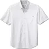 Tommy Bahama San Lucio Lotus Happy Hour Islandzone® Short Sleeve Cotton Blend Button-up Shirt In White