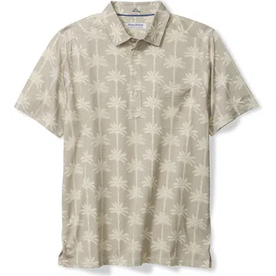 Tommy Bahama San Lucio Palm Lane Print Islandzone® Polo In Chinchilla