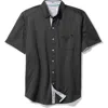 Tommy Bahama San Lucio Tri Leaf Geo Happy Hour Islandzone® Button-up Shirt In Black