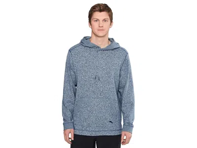 Tommy Bahama Sand Runner Heathered Cotton Pullover Hoodie In Blue