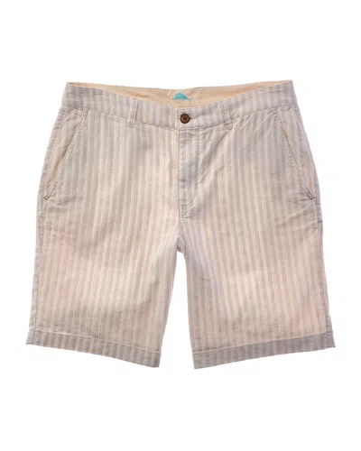Tommy Bahama Sand Stripes Linen-blend Short In Neutral