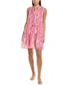 Tommy Bahama Sandbar Stripe Mini Dress In Pink