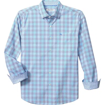 Tommy Bahama Sarasota Stretch Sea Check Islandzone® Button-up Shirt In Blue