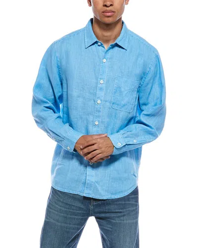 Tommy Bahama Sea Glass Breezer Linen Woven Shirt In Blue