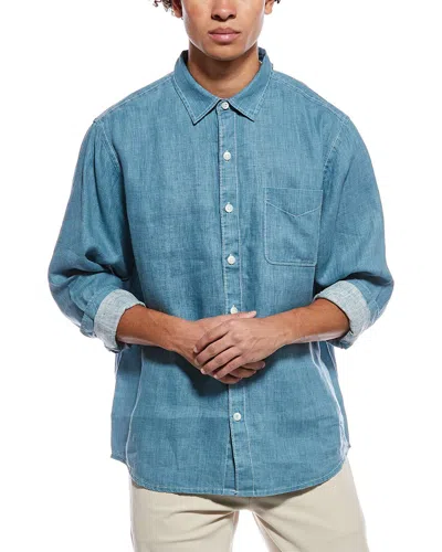 Tommy Bahama Sea Glass Breezer Linen Woven Shirt In Blue
