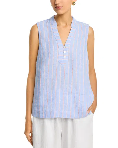 Tommy Bahama Sea Salt Bay Sleeveless Popover Top In Blue