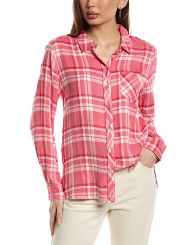 Tommy Bahama Seabed Sands Flannel Shirt In Red