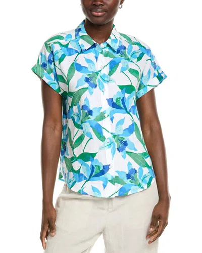 Tommy Bahama Seaside Brights Linen Shirt In Green