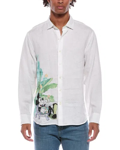 Tommy Bahama Seaside Views Linen Shirt In White