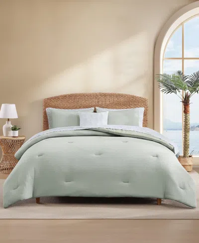 Tommy Bahama Seersucker Solid 8-pc. Comforter Set, Queen