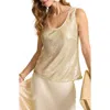 Tommy Bahama Sequin Georgette Tank In Brown