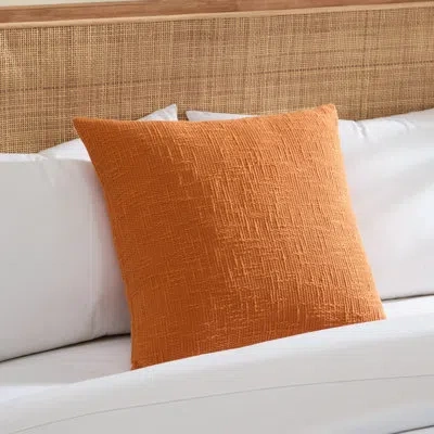 Tommy Bahama Serenity Slub Solid Throw Pillow In Orange
