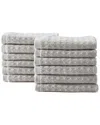 Tommy Bahama Set Of 12 Northern Pacific Terry Wash Towels In Grey