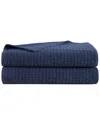 Tommy Bahama Set Of 2 Northern Pacific Terry Bath Towels In Blue