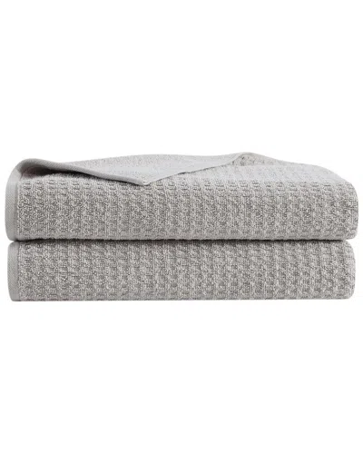 Tommy Bahama Set Of 2 Northern Pacific Terry Bath Towels In Gray