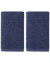 Tommy Bahama Set Of 2 Northern Pacific Terry Hand Towels In Blue