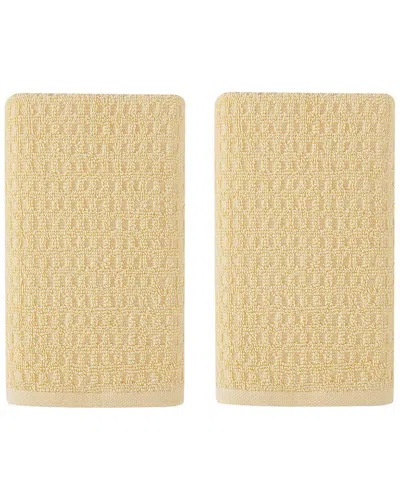 Tommy Bahama Set Of 2 Northern Pacific Terry Hand Towels In Yellow