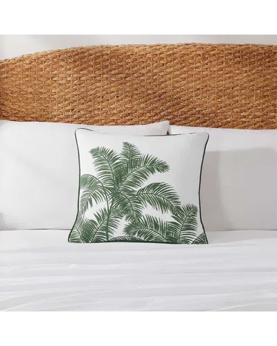 Tommy Bahama Shaded Palms Cotton Decorative Pillow In Green