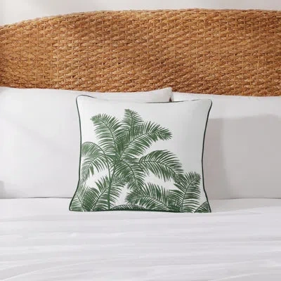 Tommy Bahama Shaded Palms Green Throw Pillow