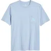 Tommy Bahama Shell Or High Water Pocket T-shirt In Lake Water