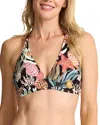 Tommy Bahama Shell Sands Halter Bikini Top In Black