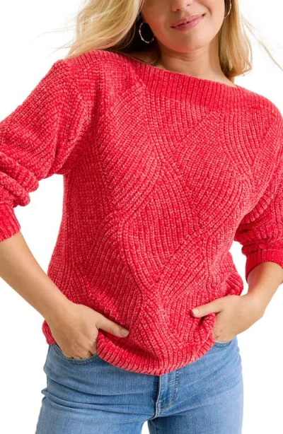 Tommy Bahama Shell St. Luna Boat Neck Sweater In Calypso Pink
