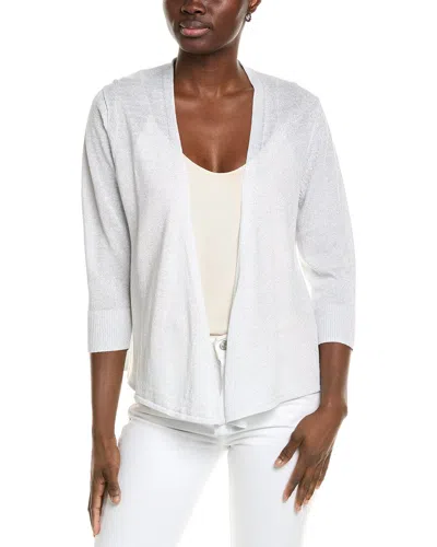 Tommy Bahama Shimmer Addison Linen-blend Cardigan In Gray