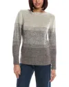 TOMMY BAHAMA TOMMY BAHAMA SHIMMER OMBRE PUFF SLEEVE WOOL-BLEND SWEATER