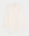 Tommy Bahama Shoreline Cotton Boyfriend Shirt In White