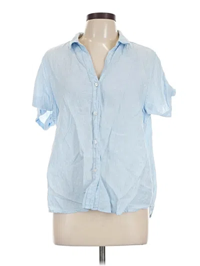Pre-owned Tommy Bahama Short Sleeve Blouse In Blue