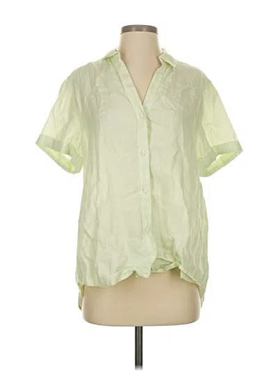 Pre-owned Tommy Bahama Short Sleeve Blouse In Green