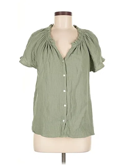 Pre-owned Tommy Bahama Short Sleeve Blouse In Green