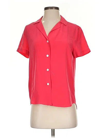 Pre-owned Tommy Bahama Short Sleeve Blouse In Red