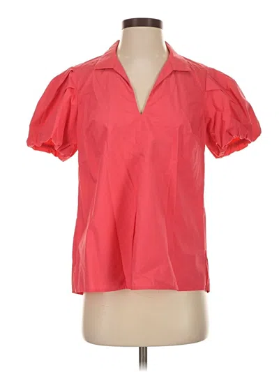 Pre-owned Tommy Bahama Short Sleeve Blouse In Red